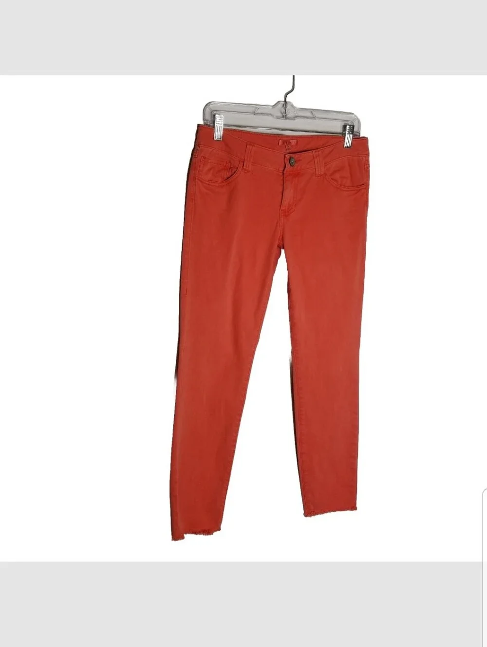 Cabi Jeans Women's Size 4 Lobster Coral Stretch Skinny Style 747 30x29 Low Rise